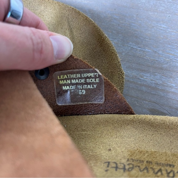 A. Gianetti Italian Leather Sandals | Brown Braided Suede | Fits US 9 - Picture 11 of 14